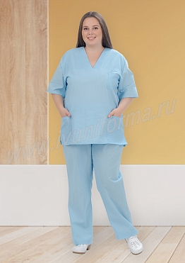 Костюм пекаря унисекс арт. ПВ-02-24-БЗ (Size +)